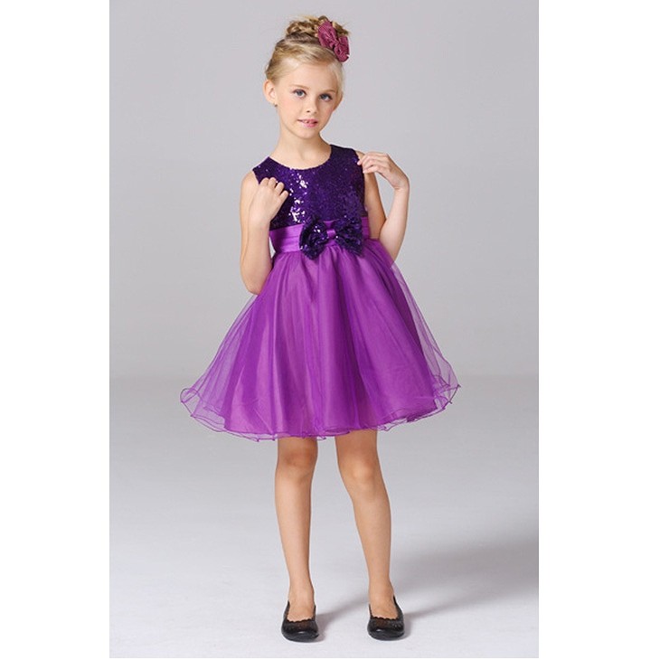 キッズ　ジュニア　子供服　ミニドレス　ワンピース　無地　スパンコール　リボン　ノースリーブ　フォーマル　パーティ　発表会　七五三　誕生日　イベント　結婚式　フラワーガール　シルバー　ゴールド　ピンク　グレー　ブルー　グリーン　パープル　レッド　送料無料