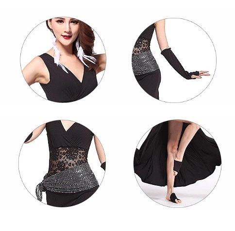 レディース　競技ドレス　ワンピース　無地　Vネック　ロング　フリーサイズ　発表会　ベリーダンス　ラテンダンス　サルサ　タンゴ　社交ダンス　フィギュアスケート　レッド　パープル　イエロー　ホワイト　オレンジ　ブラック　ピンク　グリーン　ブルー　送料無料