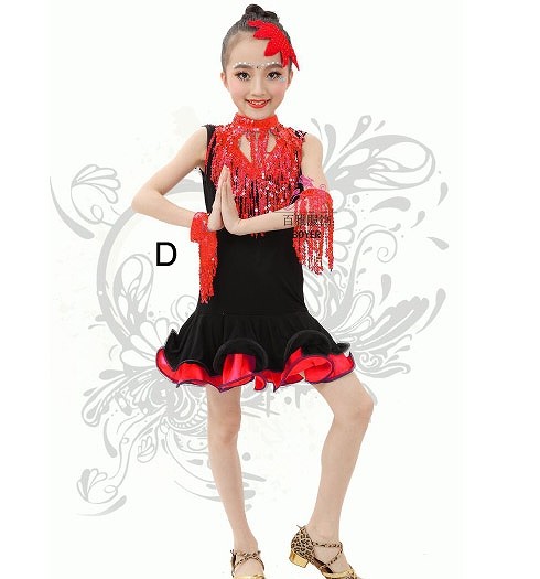 キッズ　ジュニア　子供服　競技ドレス　ワンピース　無地　Vネック　ノースリーブ　チュチュ　膝上丈　タンゴ　大きいサイズ　ダンス　発表会　バレエ　ラテンダンス　社交ダンス　ステージ　フィギュアスケート　ピンク　グリーン　イエロー　レッド　送料無料