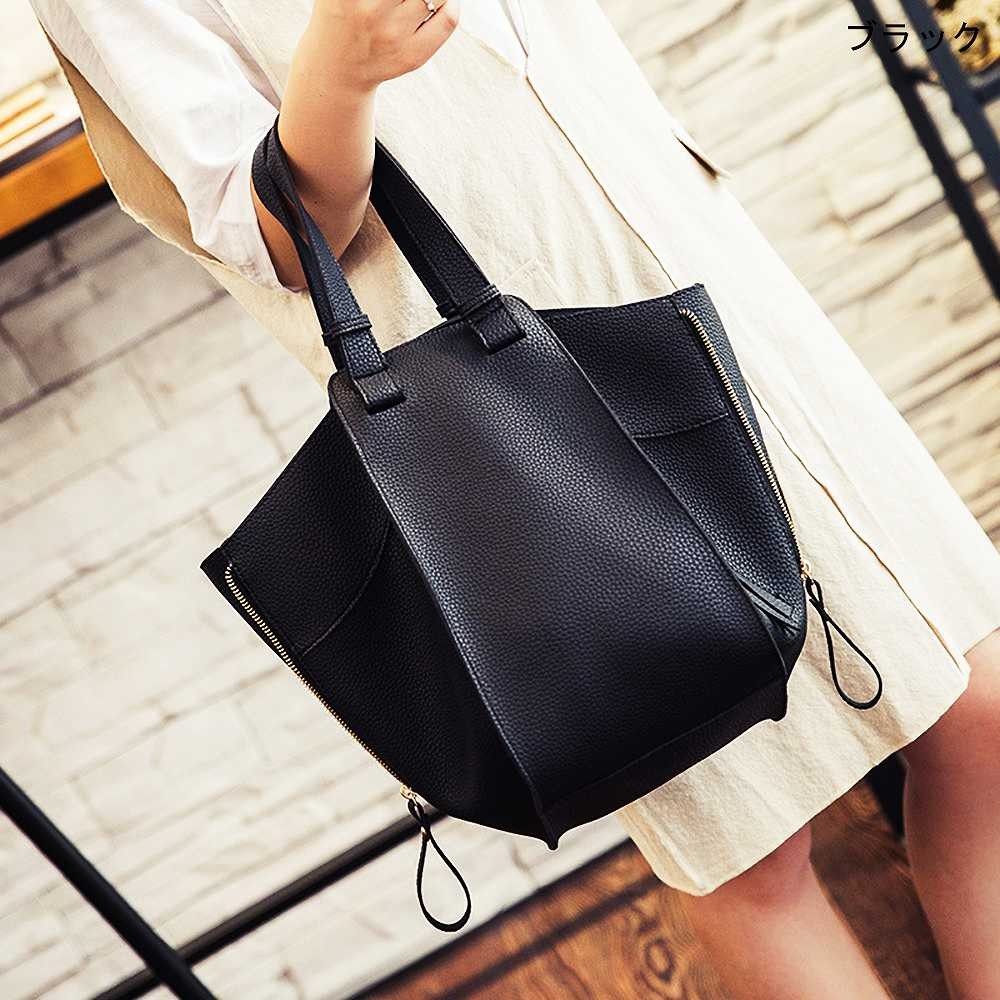 レディース　ハンドバッグ　ショルダー　２ｗａｙ　変形大容量　おしゃれ　可愛い　カジュアル　お出かけ　デート　旅行　通勤　通学　デイリー　ブラック　ブラウン　グレー　送料無料