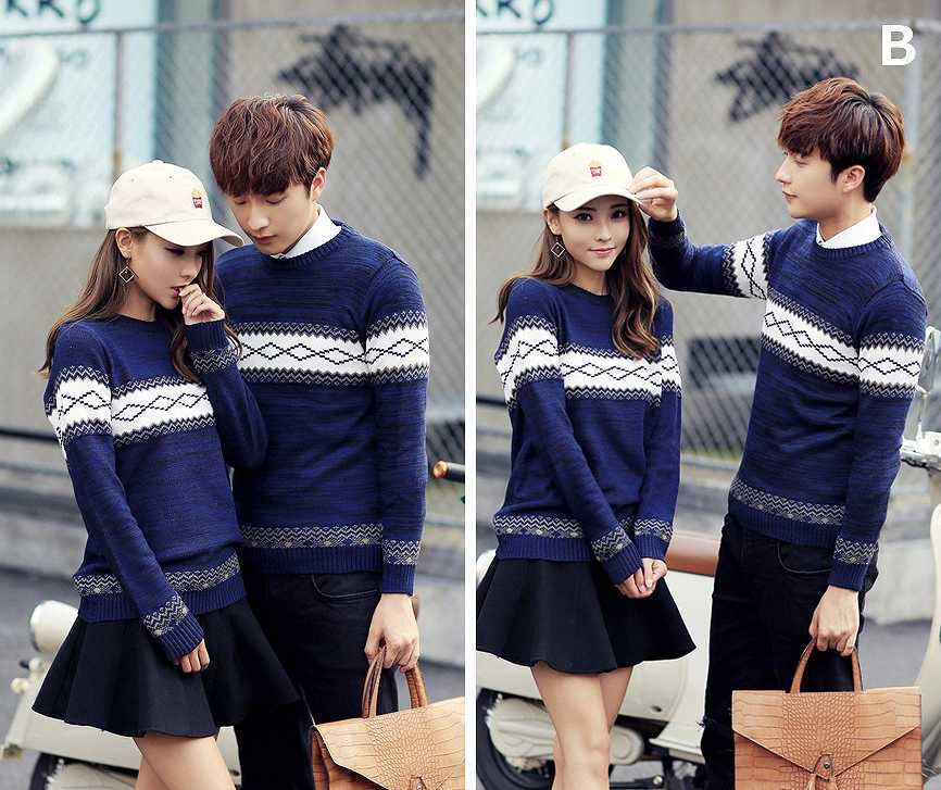 メンズ　レディース　ニットセーター　ペアルック　お揃い　クルーネック　プルオーバー　スリム　トップス　ストリート　カジュアル　普段着　デイリー　おしゃれ　ホワイト　ネイビー　ワイン　送料無料