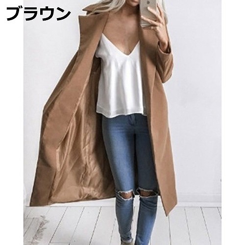 レディース　アウター　セミロング　コート　無地　ウール　長袖　シンプル　大きいサイズ　カジュアル　大人可愛い　オフィス　通勤　OL　デート　お出かけ　デイリー　ブラウン　グレー　送料無料