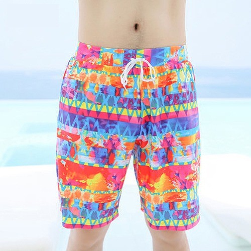 メンズ　水着　海パン　サーフパンツ　海水パンツ　ハーフパンツ　ボードショーツ　サーフショーツ　ビーチパンツ　海・陸両用　夏　ビーチ　リゾート　海水浴　プール　マルチカラー　送料無料