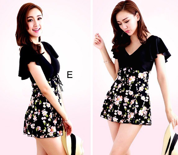 水着　体型カバー　レディース　ワンピース　女性用　女の子　タンキニ　ショートパンツ　キュート　かわいい　セクシー　夏　海　プール　大きいサイズ　2XL　3XL　4XL　5XL　ピンク　ブルー　水色　ネイビー　パープル　ブラック　レッド　送料無料