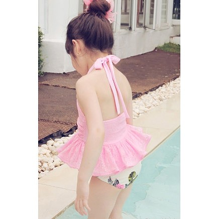水着　女の子　キッズ　ジュニア　子供　韓国　子供服　スカート　ワンピースキュート　かわいい　セクシー　夏　海　プール　スイムウェア　12131415cm　ピンク　ホワイト　送料無料