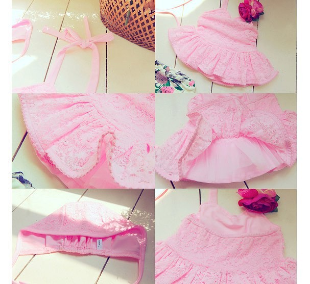 水着　女の子　キッズ　ジュニア　子供　韓国　子供服　スカート　ワンピースキュート　かわいい　セクシー　夏　海　プール　スイムウェア　12131415cm　ピンク　ホワイト　送料無料