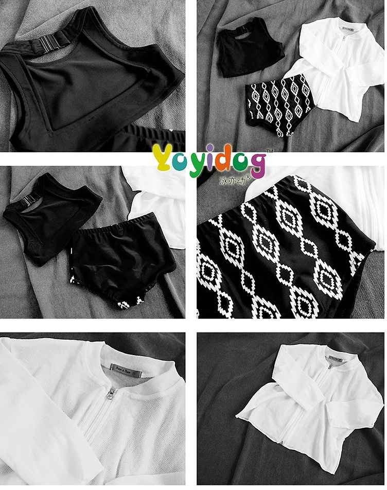 キッズ　ジュニア　女の子　水着　タンキニ　ビキニ　ラッシュガード　長袖　セット　幾何学模様　無地　スイムウェア　かわいい　キュート　夏　ビーチ　リゾート　マリン　海水浴　プール　スイミング　ブラック　ホワイト　送料無料