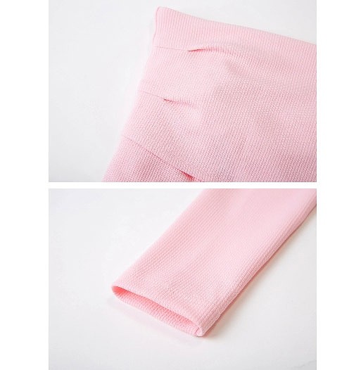 レディース　長袖　トップス　ストラップレス　春　女性用　大人　キュート　可愛い　セクシー　おしゃれ　ファッション　S　M　L　サイズ　ホワイト　ピンク　ベージュ　ブラウン　ブラック　白　茶　黒　送料無料