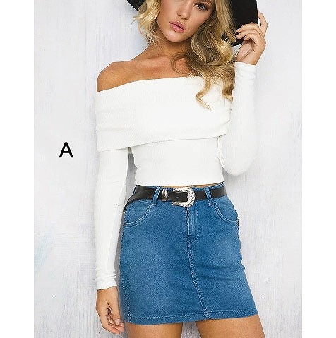 レディース　長袖　トップス　ストラップレス　春　女性用　大人　キュート　可愛い　セクシー　おしゃれ　ファッション　S　M　L　サイズ　ホワイト　ピンク　ベージュ　ブラウン　ブラック　白　茶　黒　送料無料