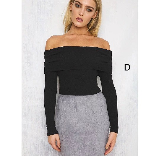 レディース　長袖　トップス　ストラップレス　春　女性用　大人　キュート　可愛い　セクシー　おしゃれ　ファッション　S　M　L　サイズ　ホワイト　ピンク　ベージュ　ブラウン　ブラック　白　茶　黒　送料無料