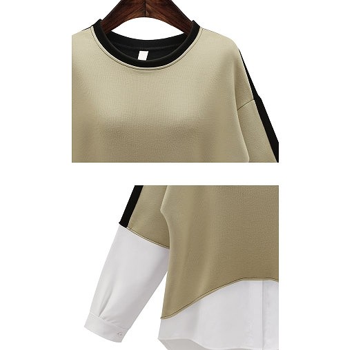 レディース　大きいサイズ　長袖　トップス　ロングTシャツ　ロンT　カットソー　春　女性用　大人　キュート　可愛い　セクシー　おしゃれ　ファッション　XL　2XL　3XL　4XL　2L　3L　4L　5L　サイズ　アプリコット　ブラウン　ブラック　送料無料