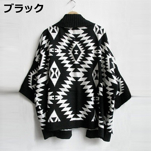 レディース　カーディガン　ガウン　トップス　ニット　ゆったり　セーター　コート　ショート　アウター　羽織　上着　ミディアムコート　大人　女性　おしゃれ　セクシー　可愛い　ブラック　ホワイト　黒　白　フリーサイズ　ワンサイズ　送料無料