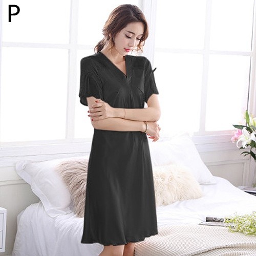 レディース　パジャマ　ナイトウェア　ネグリジュ　セクシー　無地　Vネック　ノースリーブ　シンプル　カジュアル　フリーサイズ　大人可愛い　リラックス　ルームウェア　ラフスタイル　パープル　ブラック　ホワイト　ピンク　ベージュ　レッド　クリーム　送料無料