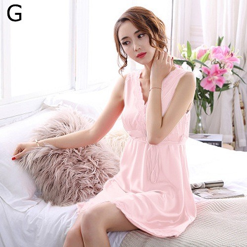 レディース　パジャマ　ナイトウェア　ネグリジュ　セクシー　無地　Vネック　ノースリーブ　シンプル　カジュアル　フリーサイズ　大人可愛い　リラックス　ルームウェア　ラフスタイル　パープル　ブラック　ホワイト　ピンク　ベージュ　レッド　クリーム　送料無料