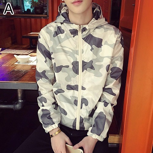 メンズ　アウター　パーカー　フード付き　ジップアップ　長袖　迷彩　カモフラ　カジュアル　おしゃれ　きれいめ　キレイメ　大きいサイズ　シンプル　デイリー　お出かけ　デート　グリーン×ホワイト　送料無料