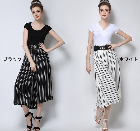 レディース　ワイドレッグパンツ　美シルエット　ワイドパンツ　ボトムス　春　夏　女性　大人　カジュアル　キュート　可愛い　おしゃれ　ファッション　ホワイト　ブラック　白　黒　M　L　XL　送料無料