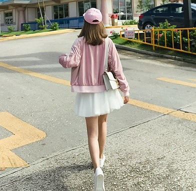 レディース　MA-1風　ミリタリージャケット　アウター　ブルゾン　長袖　ロングスリーブ　春　女性　大人　カジュアル　キュート　可愛い　おしゃれ　セクシー　ファッション　ピンク　S　M　L　サイズ　送料無料