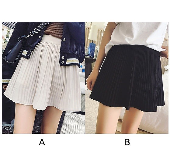 レディース　プリーツスカート　ミニスカート　春　夏　女性　大人　カジュアル　キュート　可愛い　おしゃれ　セクシー　ファッション　ホワイト　ブラック　フリーサイズ　ワンサイズ　無地　送料無料