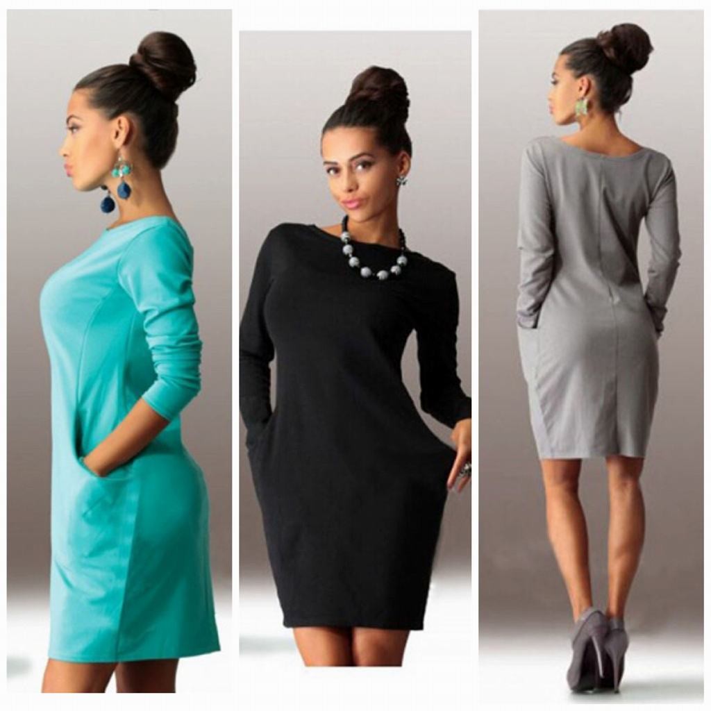 レディース　ワンピース　七分袖　ラウンドネック　ソリッドカラー　ゆったり　すっきり　大人　エレガント　カジュアル　デート　外出　全６色　送料無料