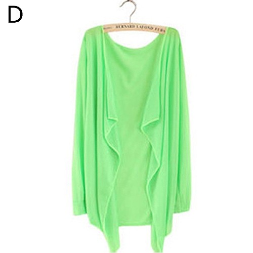 レディース　トップス　カーディガン　長袖　無地　UV対策　シンプル　カジュアル　大人可愛い　フェミニン　オフィス　OL　デート　お出かけ　デイリー　ホワイト　ピンク　ブルー　グリーン　イエロー　グレー　ブラック　オレンジ　送料無料
