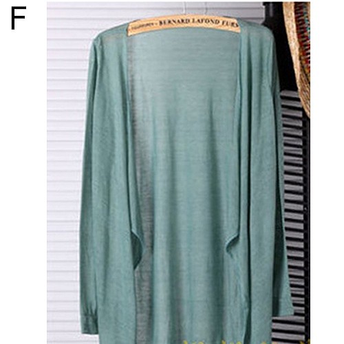 レディース　トップス　カーディガン　長袖　無地　UV対策　シンプル　カジュアル　大人可愛い　フェミニン　オフィス　OL　デート　お出かけ　デイリー　ホワイト　ピンク　ブルー　グリーン　イエロー　グレー　ブラック　オレンジ　送料無料
