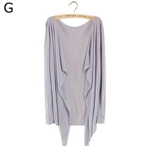 レディース　トップス　カーディガン　長袖　無地　UV対策　シンプル　カジュアル　大人可愛い　フェミニン　オフィス　OL　デート　お出かけ　デイリー　ホワイト　ピンク　ブルー　グリーン　イエロー　グレー　ブラック　オレンジ　送料無料