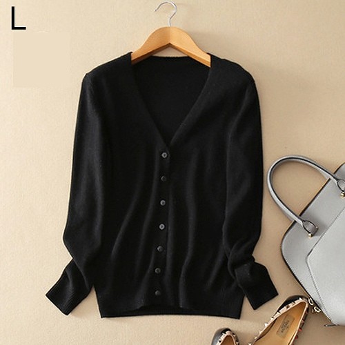 レディース　トップス　カーディガン　Vネック　クルーネック　長袖　無地　シンプル　定番　カジュアル　大人可愛い　フェミニン　オフィス　OL　デート　お出かけ　デイリー　ブルー　グレー　パープル　ベージュ　グリーン　ピンク　オレンジ　レッド　ブラック　送料無料