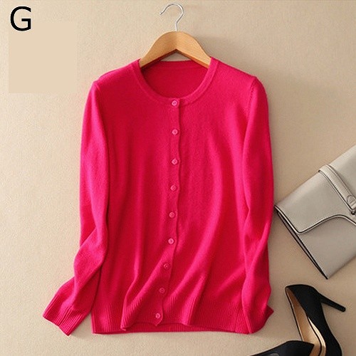 レディース　トップス　カーディガン　Vネック　クルーネック　長袖　無地　シンプル　定番　カジュアル　大人可愛い　フェミニン　オフィス　OL　デート　お出かけ　デイリー　ブルー　グレー　パープル　ベージュ　グリーン　ピンク　オレンジ　レッド　ブラック　送料無料