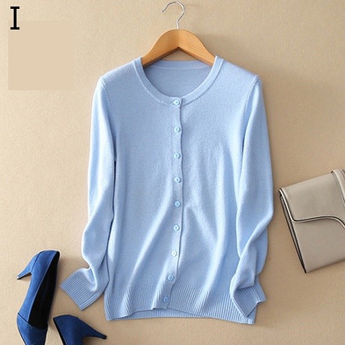 レディース　トップス　カーディガン　Vネック　クルーネック　長袖　無地　シンプル　定番　カジュアル　大人可愛い　フェミニン　オフィス　OL　デート　お出かけ　デイリー　ブルー　グレー　パープル　ベージュ　グリーン　ピンク　オレンジ　レッド　ブラック　送料無料