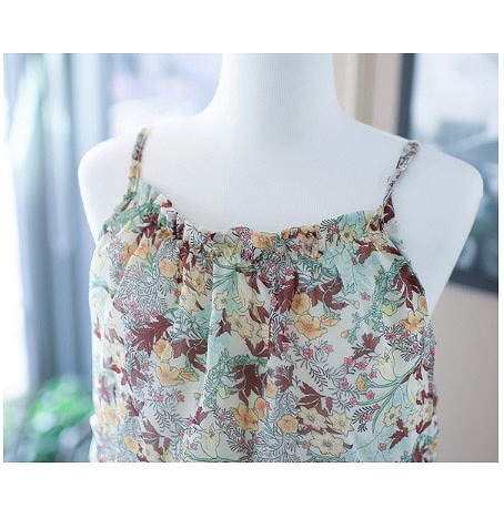 レディース　ボヘミアン　花柄　シフォン　ワンピース　スカート　ボトムス　春　夏　女性　大人　カジュアル　清楚　キュート　可愛い　おしゃれ　エレガント　セクシー　ファッション　ホワイト　ブラック　白　黒　S　M　L　XL　サイズ　送料無料