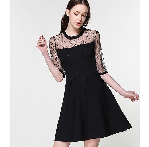 レディース　シースルー　ワンピース　ミニ　スカート　ショートスリーブ　半袖　ドレス　春　夏　女性　大人　カジュアル　清楚　キュート　可愛い　おしゃれ　エレガント　セクシー　ファッション　ブラック　ピンク　ホワイト　フリーサイズ　ワンサイズ　送料無料