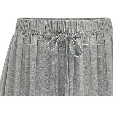 レディース　ワイドレッグパンツ　クロップド　ゆったり　フレア　ボトムス　半端丈　春　夏　人気　女性　大人　カジュアル　可愛い　おしゃれ　きれいめ　上品　セクシー　グレー　ブラック　ネイビー　灰色　黒　紺　フリーサイズ　ワンサイズ　送料無料