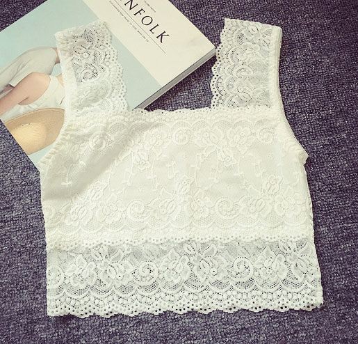 レディース　チューブトップ　レース　ベアトップ　キャミソール　ストラップ　下着　トップス　女性　大人　カジュアル　おしゃれ　セクシー　可愛い　ホワイト　ブラック　白　黒　フリーサイズ　ワンサイズ　送料無料