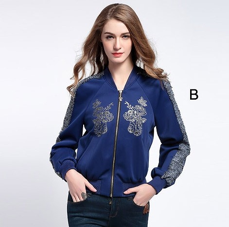 レディース　スカジャン　ミリタリージャケット　ブルゾン　アウター　JKT　リブ付き　ジャケット　女性　大人　カジュアル　おしゃれ　可愛い　ホワイト　ネイビー　白　紺　S　M　L　XL　サイズ　送料無料