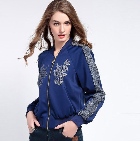 レディース　スカジャン　ミリタリージャケット　ブルゾン　アウター　JKT　リブ付き　ジャケット　女性　大人　カジュアル　おしゃれ　可愛い　ホワイト　ネイビー　白　紺　S　M　L　XL　サイズ　送料無料