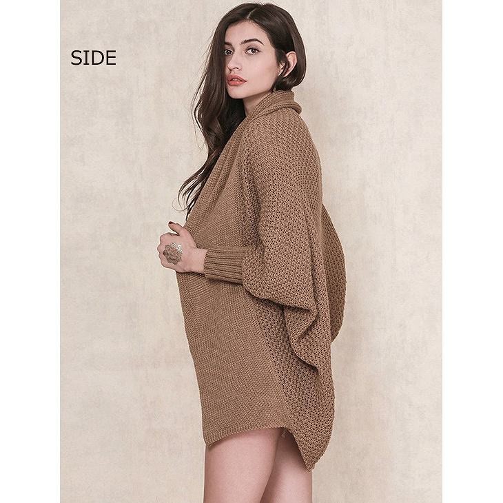 レディース　カーディガン　コート　セーター　ニット　羽織　ジャケット　人気　春　夏　女性　大人　フェミニン　カジュアル　おしゃれ　エレガント　セクシー　上品　お出かけ　ファッション　ブラウン　茶色　フリーサイズ　ワンサイズ　送料無料