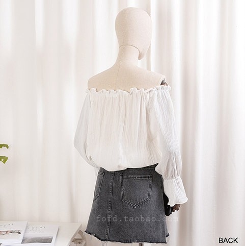 レディース　トップス　オフショルダー　カットソー　Tシャツ　ベルスリーブ　無地　長袖　シンプル　セクシー　カジュアル　フリーサイズ　大人可愛い　フェミニン　オフィス　デート　お出かけ　デイリー　オレンジ　ホワイト　送料無料