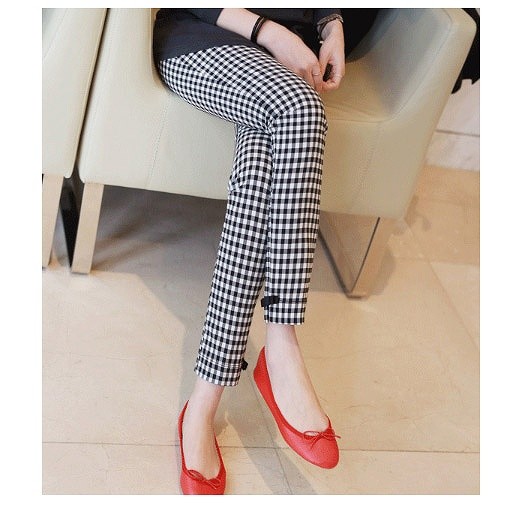 レディース　ボトムス　スリムパンツ　ペンシルパンツ　チェック　大人カジュアル　大きいサイズ　フェミニン　シンプル　オフィス　デイリー　お出かけ　デート　ブラック　送料無料