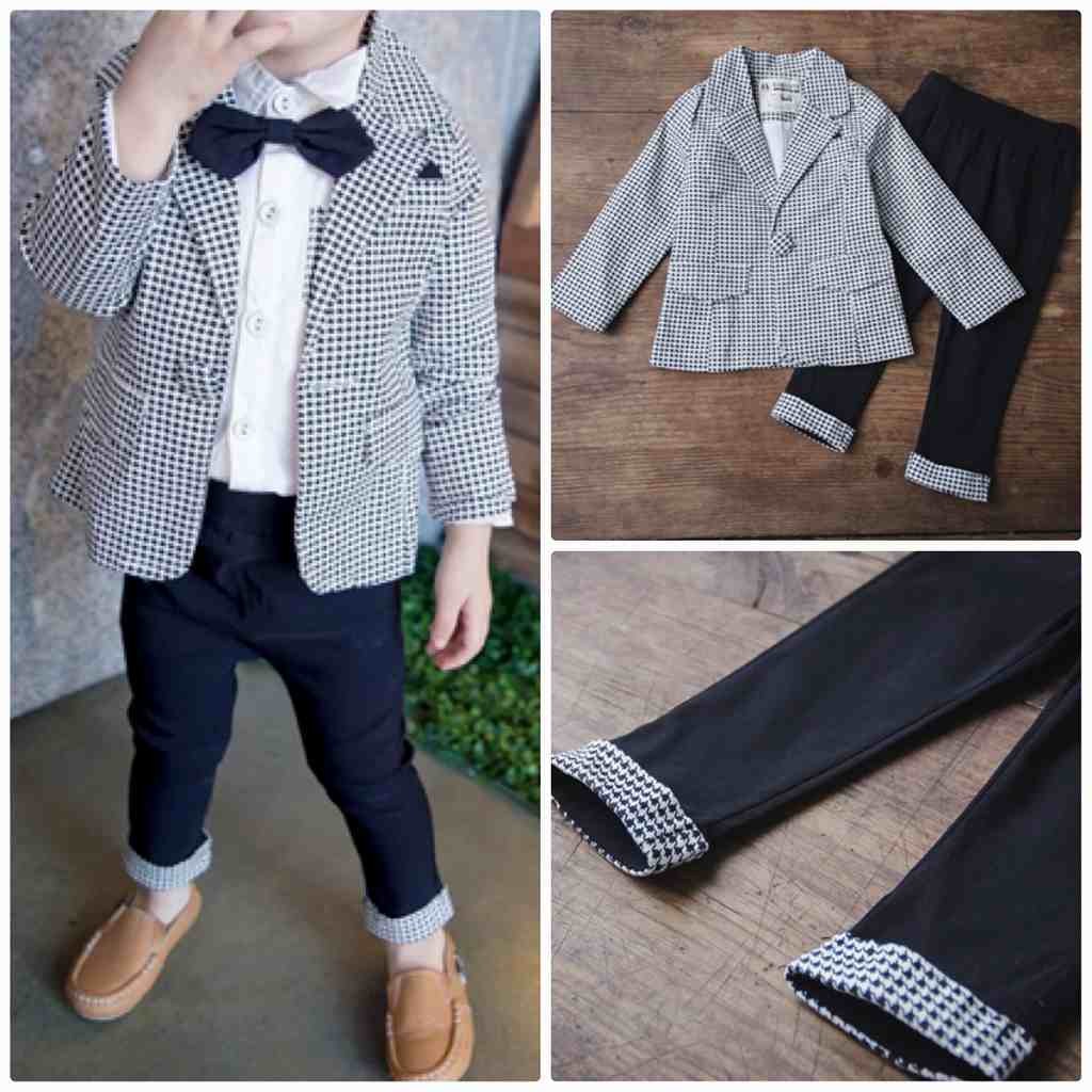 キッズ　ジュニア　子供服　スーツ　男の子　ジャケット　パンツ　セット　千鳥格子　フォーマル　発表会　七五三　お祝い　誕生日　イベント　入学式　卒業式　卒園式　結婚式　おしゃれ　9101112cm　サイズ　送料無料