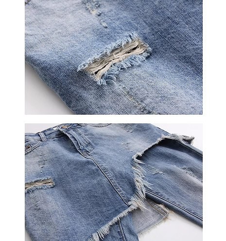 レディース　ボトムス　ジーンズ　デニム　パンツ　スカート　スカッツ　フレイドヘム　切りっぱなし　カットオフン　ダメージ　クラッシュ　9分丈　大人カジュアル　フェミニン　リゾート　普段着　デイリー　お出かけ　デート　ブルー　送料無料
