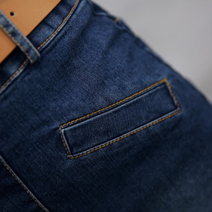 レディース　デニム　ジーンズ　スカート　Vネック　ボーダー　Tシャツ　半袖　スリット　ボトムス　カジュアル　キュート　可愛い　フェミニン　おしゃれ　お出かけ　ネイビー　ホワイト　ブラック　M　L　XL　サイズ　送料無料