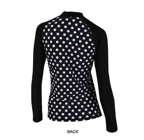 レディース　メンズ　ペアルック　水着　ラシュガード　長袖　短パンツ　海　プール　スイミング　ビーチ　リゾート　マリン　海水浴　夏休み　旅行　可愛い　キュート　女性　男性　ブラック　黒　ドット　水玉　M　L　XL　2XL　サイズ　送料無料