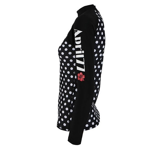 レディース　メンズ　ペアルック　水着　ラシュガード　長袖　短パンツ　海　プール　スイミング　ビーチ　リゾート　マリン　海水浴　夏休み　旅行　可愛い　キュート　女性　男性　ブラック　黒　ドット　水玉　M　L　XL　2XL　サイズ　送料無料