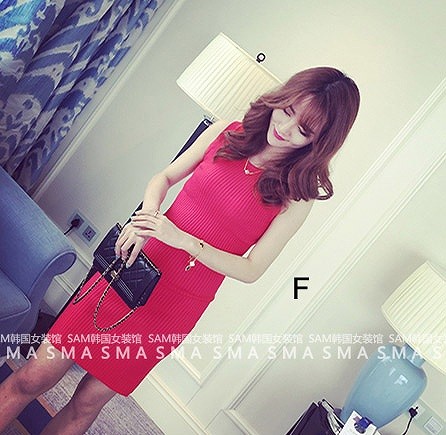 レディース　ニットワンピース　タンクトップ　スリム　ドレス　タイト　カジュアル　キュート　可愛い　フェミニン　セクシー　きれいめ　エレガント　おしゃれ　お出かけ　お呼ばれ　ブラック　グレー　ピンク　グリーン　ホワイト　フリーサイズ　ワンサイズ　送料無料