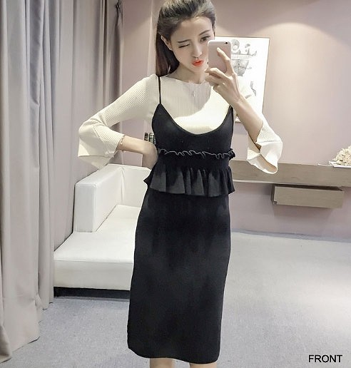 レディース　ニットワンピース　スリム　ノースリーブ　ドレス　タイト　カジュアル　キュート　可愛い　フェミニン　セクシー　きれいめ　エレガント　おしゃれ　お出かけ　お呼ばれ　グリーン　ブラック　ブラウン　茶色　緑　黒　フリーサイズ　ワンサイズ　送料無料