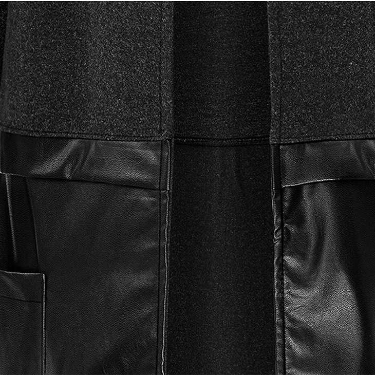 レディース　PUレザー　ファイクレザー　ウール　ジャケット　コート　アウター　カジュアル　フェミニン　セクシー　きれいめ　エレガント　セクシー　おしゃれ　お出かけ　XL　2XL　3XL　4XL　5XL　大きいサイズ　送料無料