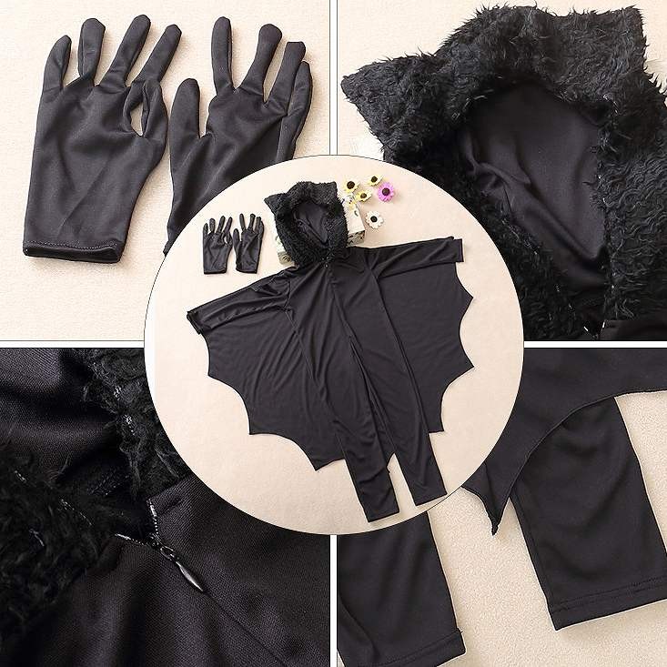 大人用　メンズ　キッズ　子供用　吸血鬼　コウモリ　バット　ブラック　黒　コスプレ　コスチューム　本格派　衣装　仮装　演劇　舞台　イベント　パーティ　ハロウィン　セクシー　XS　S　M　L　XL　サイズ　送料無料