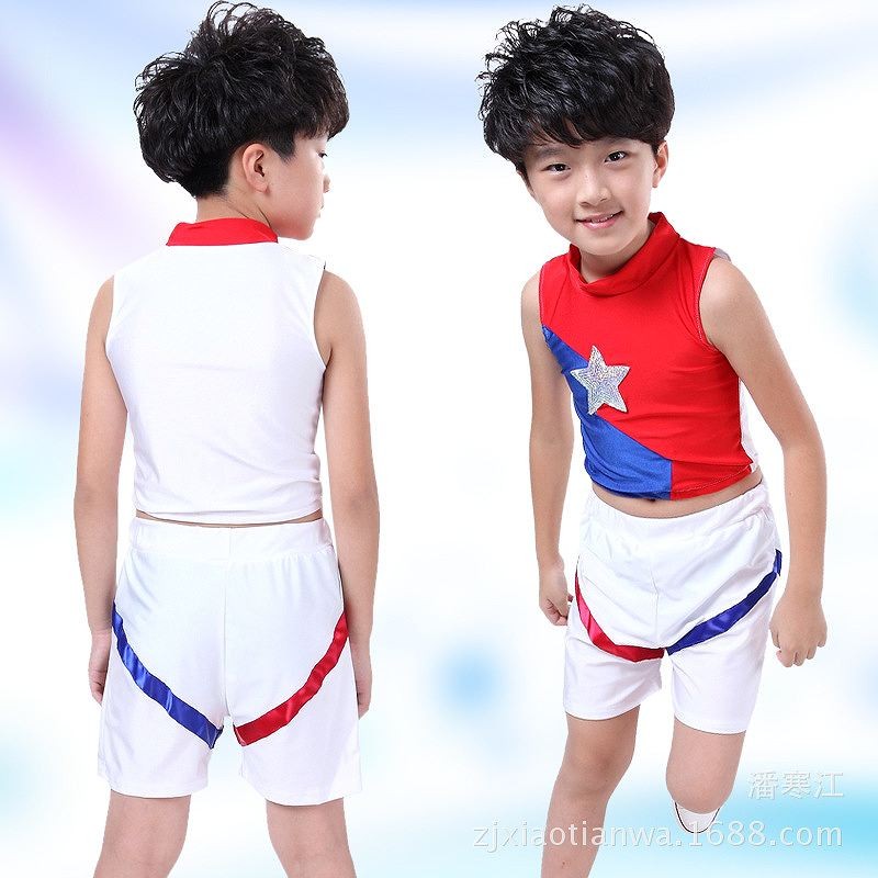 チアリーダー　チアリーディング　子供用　キッズ　女の子　男の子　トップス　スカート　短パン　ワンショルダー　ダンス　衣装　パーティー　舞台　発表会　結婚式　演奏会　ステージ　イベント　エレガント　セクシー　レッド　ブルー　ホワイト　赤　白　青色　送料無料