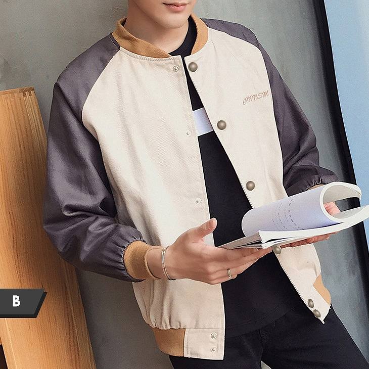 メンズ　アウター　スタジャン　ラグラン　ジャケット　ブルゾン　ジャンパー　コート　シンプル　カジュアル　スポーツ　デート　お出かけ　デイリー　送料無料