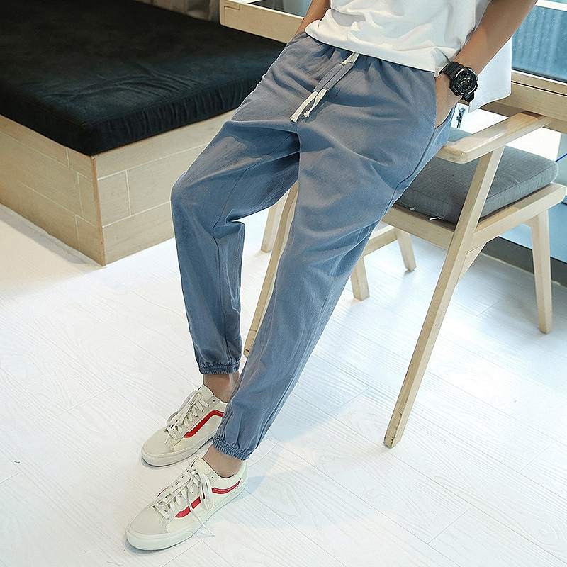 メンズ　ジョガーパンツ　スリム　テーパード　アンクル丈　半端丈　ボトムス　カジュアル　きれいめ　　おしゃれ　ファッション　男性　ベージュ　グリーン　ブラック　ブルー　黒　緑色　青　M　L　XL　XXL　XXXL　大きいサイズ　送料無料